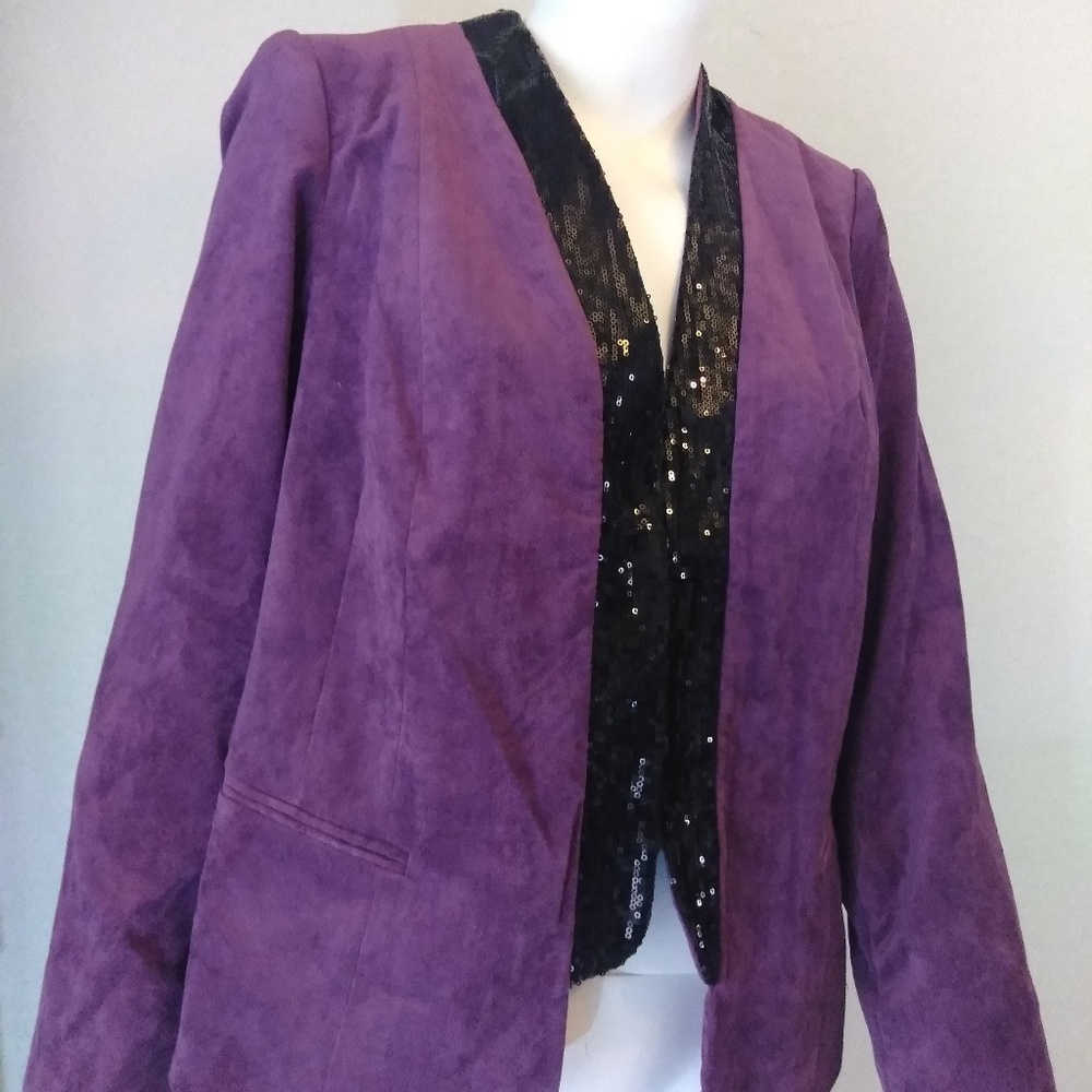 Mark Zunino Women's Sequins Collar Jacket Size S